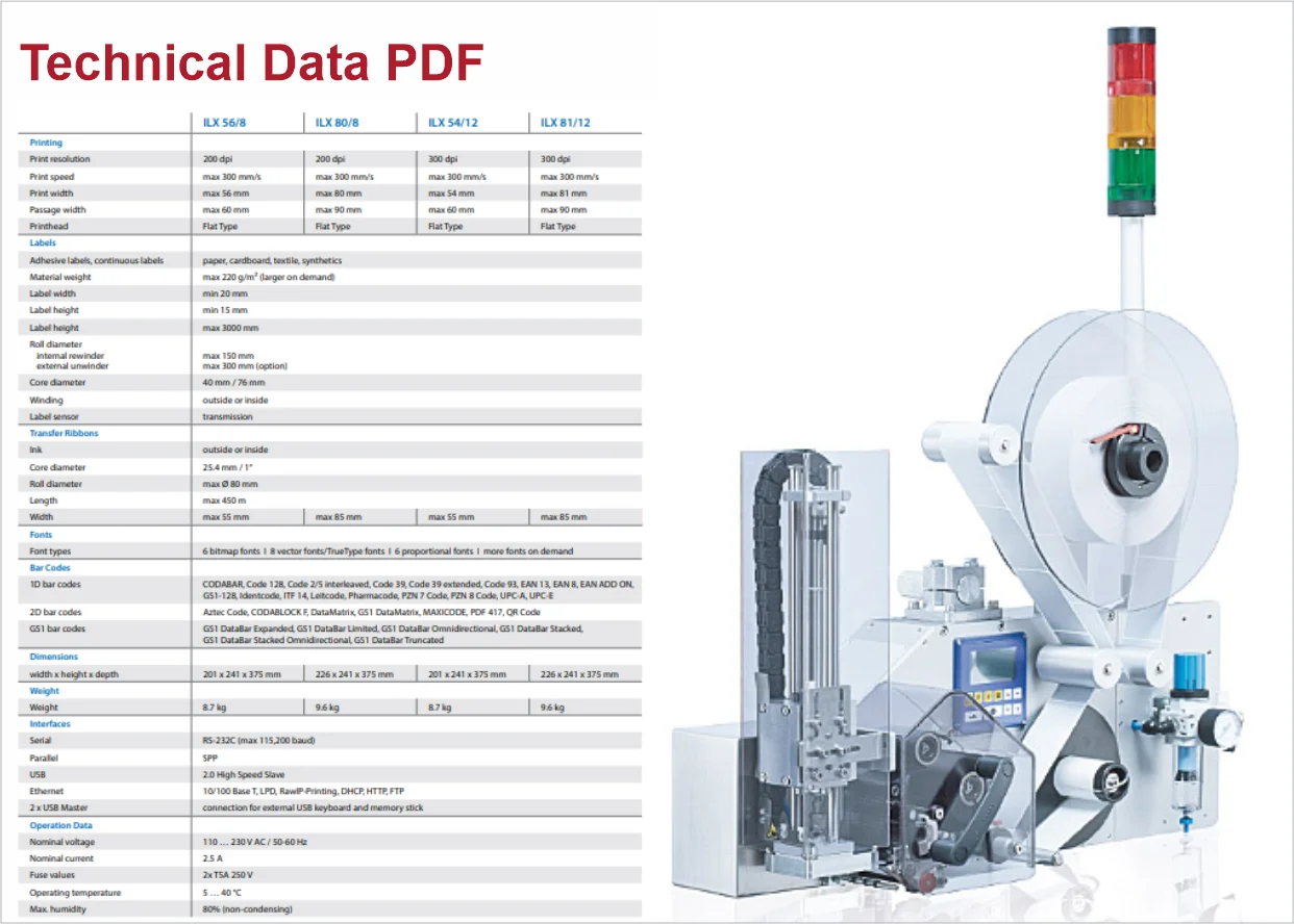 Carl Valentin ILX rūpnieciskais etiķešu printeris – aplikators thumbnail 10